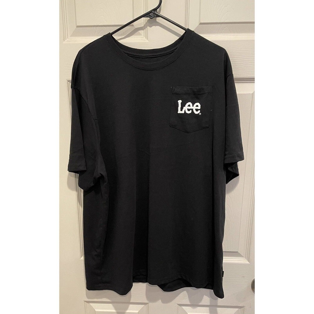 Lee Pocket T-shirt Black with Lee Logo 2XL
